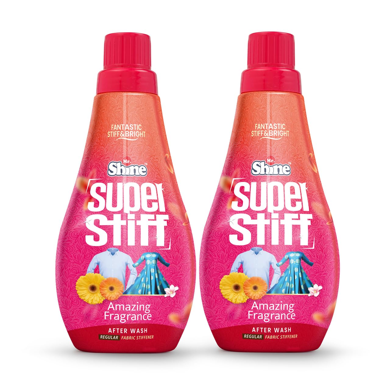 Mr Shine Super Stiff Regular 500 ml | After Wash Fabric Stiffener For Crisp And Shiny Laundry, Long Lasting Fragrance (Pack of 2) (B092VP16R2) Amazon Price History, Amazon Price Tracker