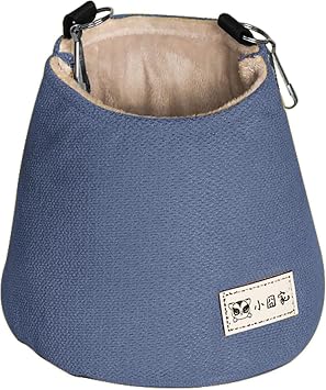 Cotton Hammock with Sugar Basket | Monga Cage Bag - Monga Cage Pouch | Sugar Glider Hammock Pouch Cage for Accessories and Toys for Small Animals Bed Warm Fleece Nest Hamster Monga Cage Pouch, Monga