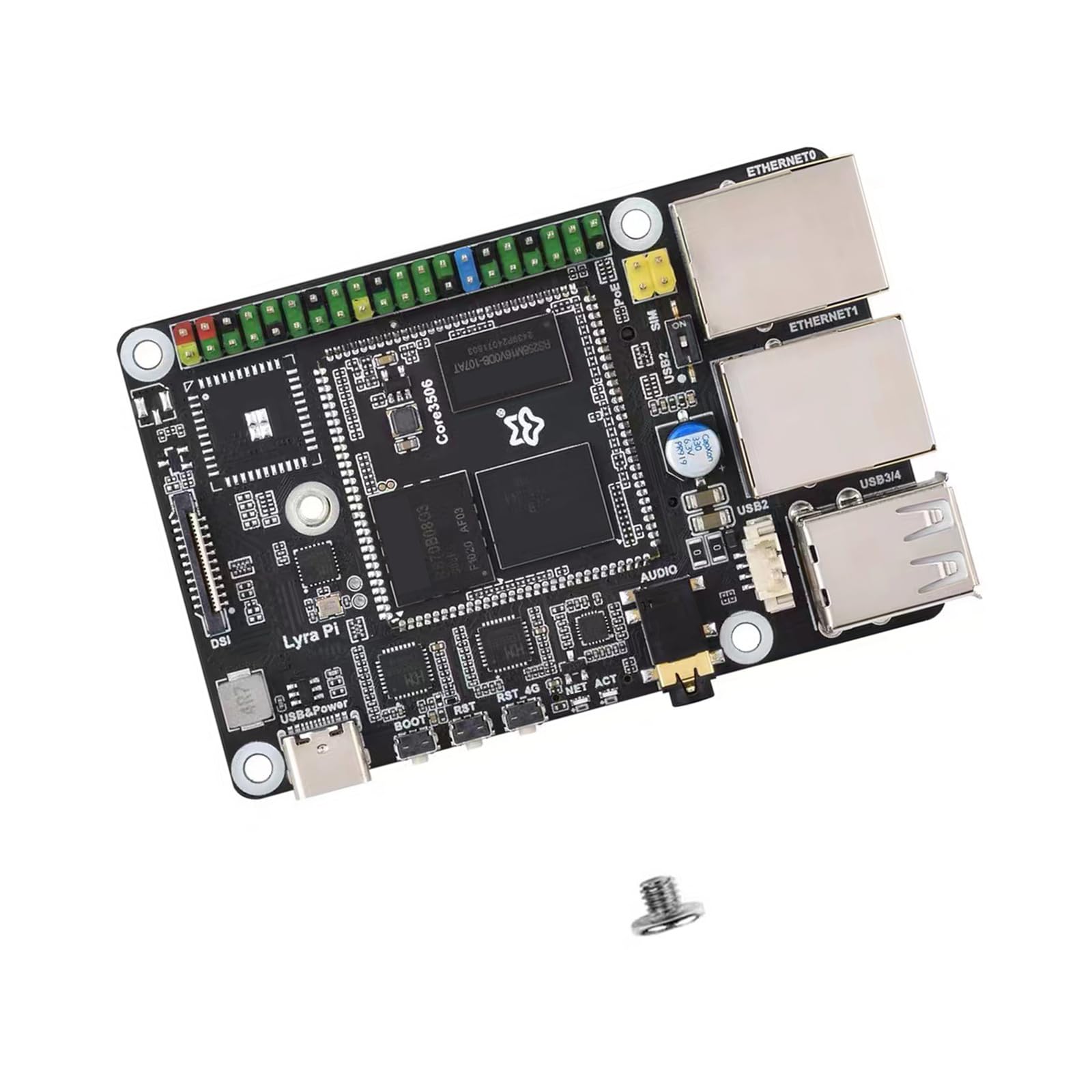 Scheda di sviluppo 3506 Elaborazione rapida Comunicazione wireless Configurazione di memoria espandibile per Lyra Core3506 Per scheda di sviluppo