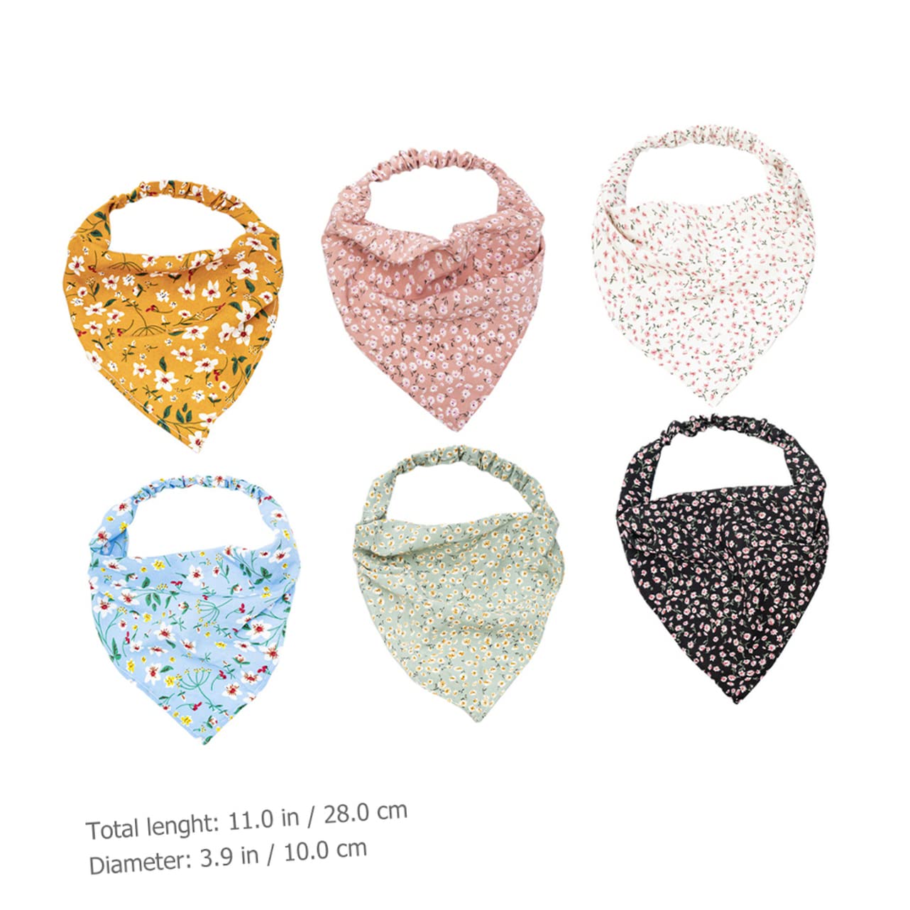 FRCOLOR 30stücke Elastische Haarbandanas Mit Blumenmuster Weiche Kopf Und Haarschals Für Damen Für Make-up Spa Sport Oder Schlaf Verschiedenen Farben