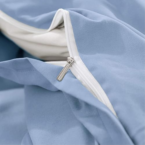 Miniatura 7 de Uhsupris - Juego de funda de edredón para cama queen (3 piezas, 100 % microfibra lavada, más suave y transpirable, con cremallera y ataduras en las