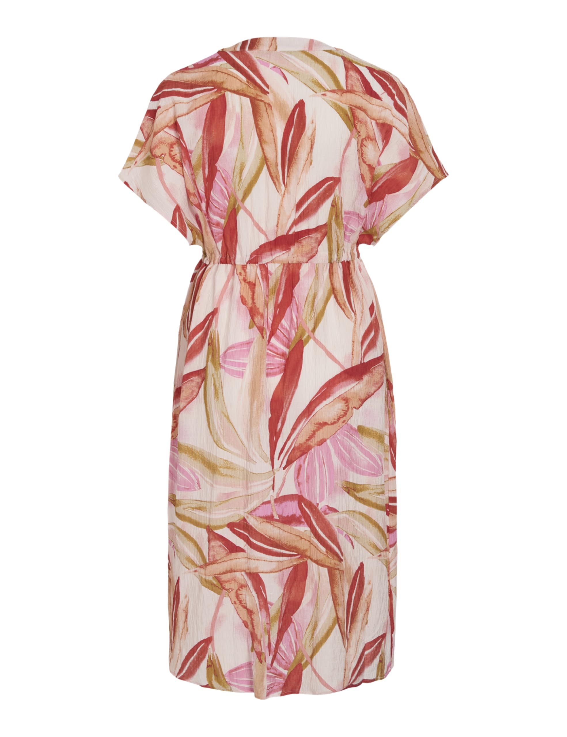 Vila Damen Vilimia Pri V-Neck S/S Midi Dress/Pb