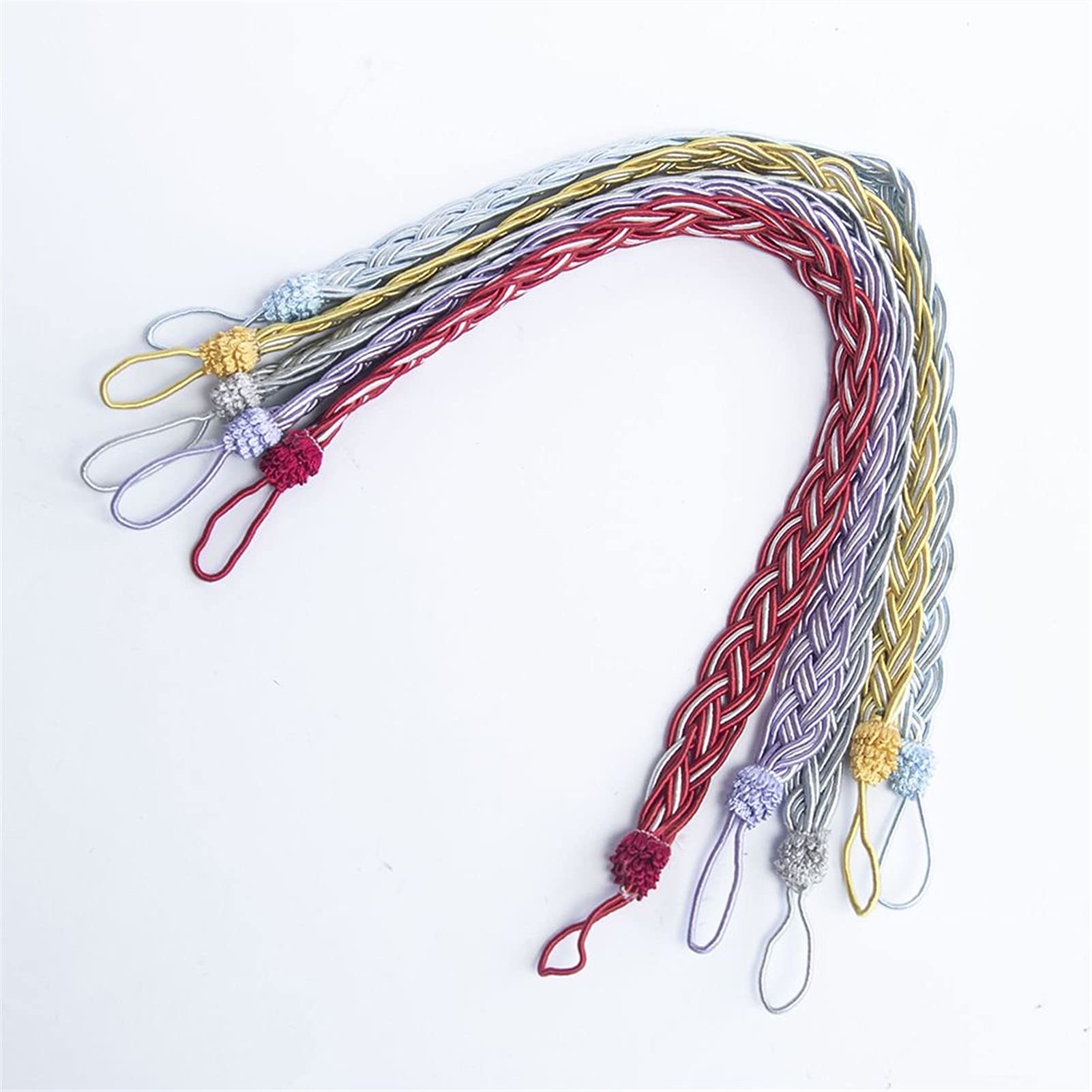 Alzapaños para cortinas, 9 piezas, correas tejidas hechas a mano para soportes de cortinas, accesorios decorativos para el hogar