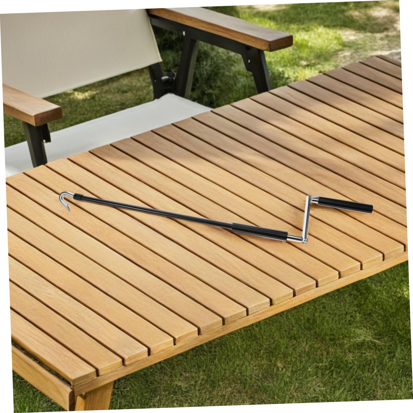 Happyyami Manivela Universal Para Toldos De Exterior Y Autocaravanas Varilla Manual Compacta Y Ligera Para Retracción De Toldos De Sombra En Jardín Y Patio