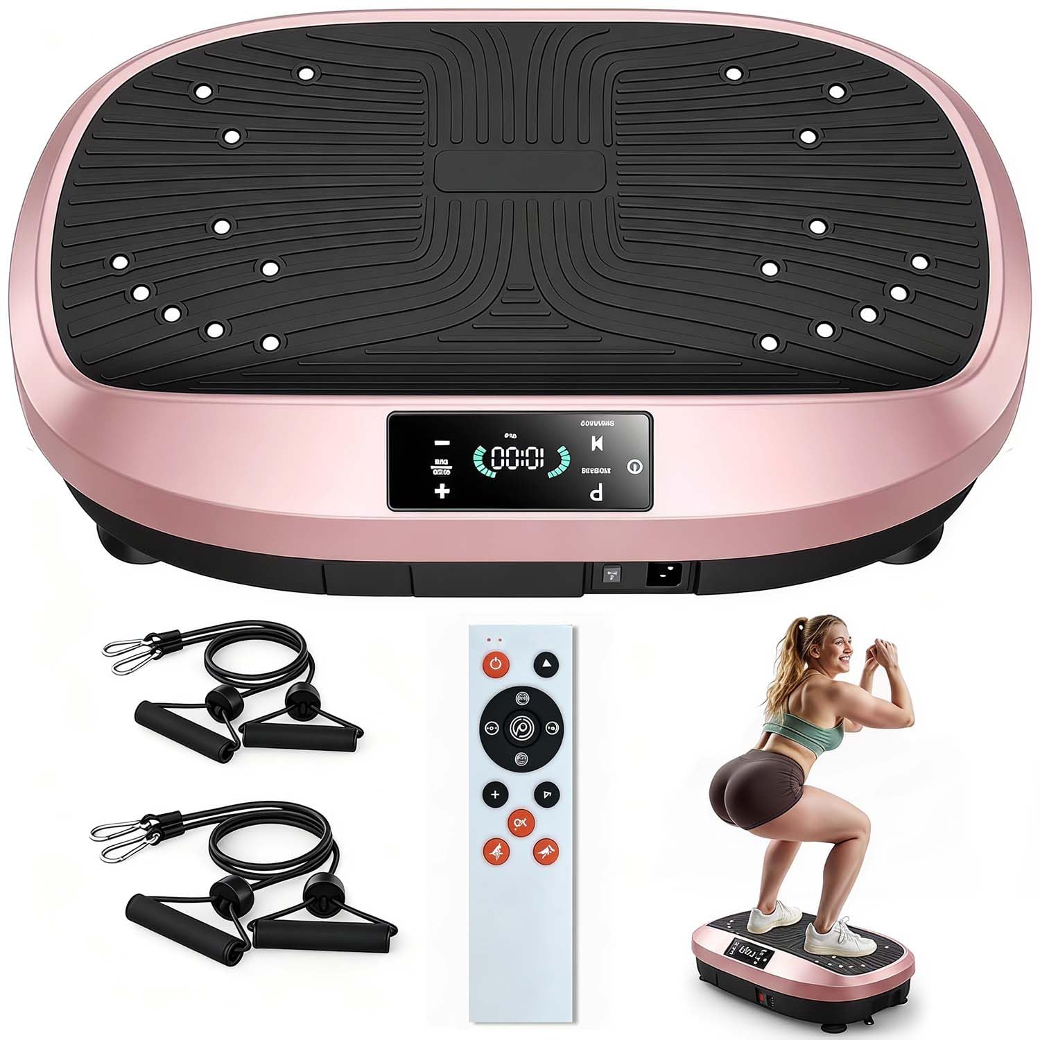 KeHot Vibration Plate 120 Levels, Remote Control, Smart Control Panel