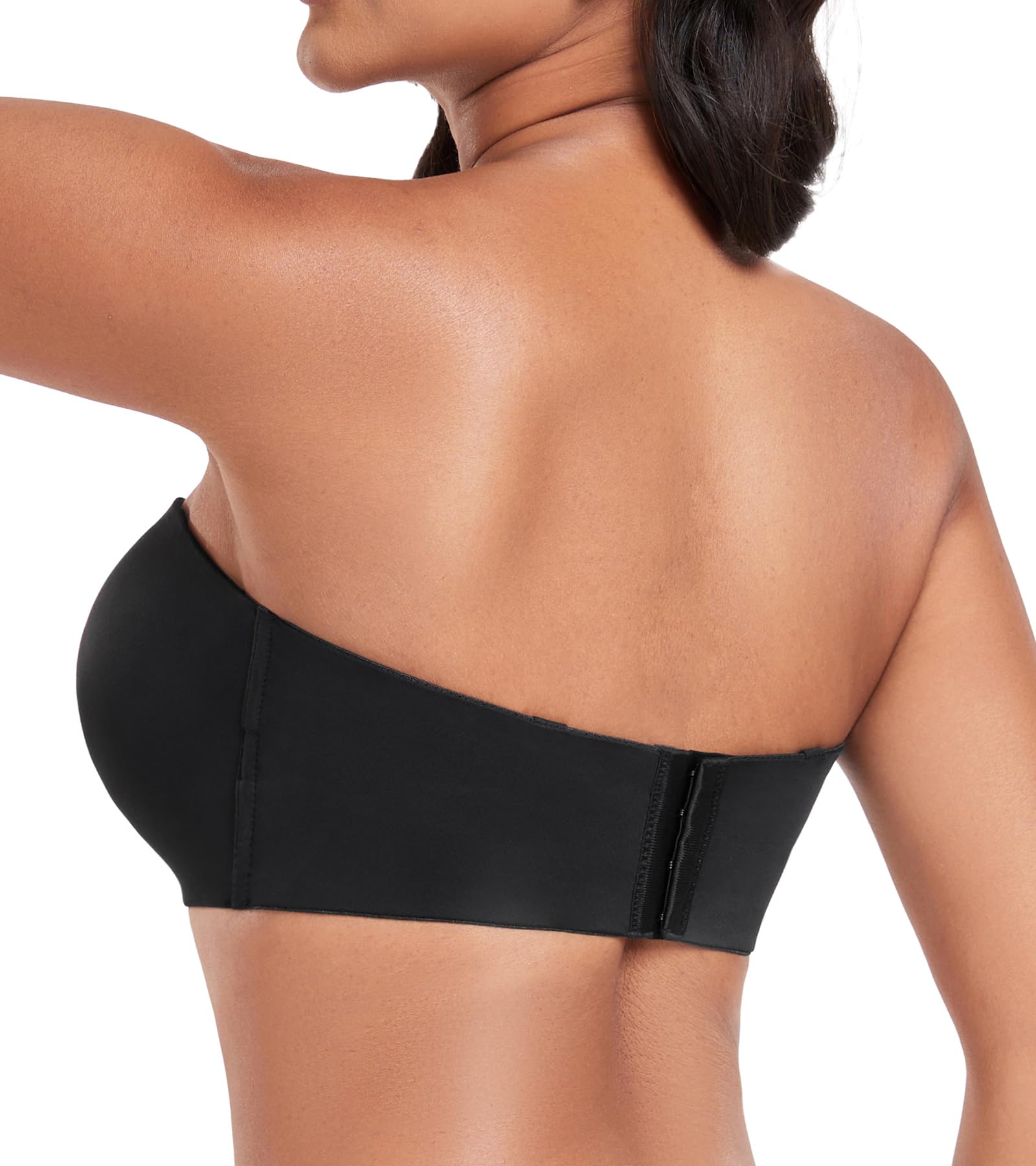 Lemorosy Soutien-gorge minimiseur sans bretelles pour femme - Grand buste - Soutien complet - Antidérapant - Convertible - Soutien-gorge bandeau à armatures