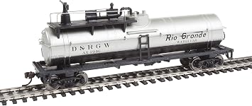 Walthers Trainline Firefighting Car-Ready to Run-Denver & Rio Grande WesternTM #AX 2946 Silver, Black 931-1791 HO Scale Model Railroad - Freight Model