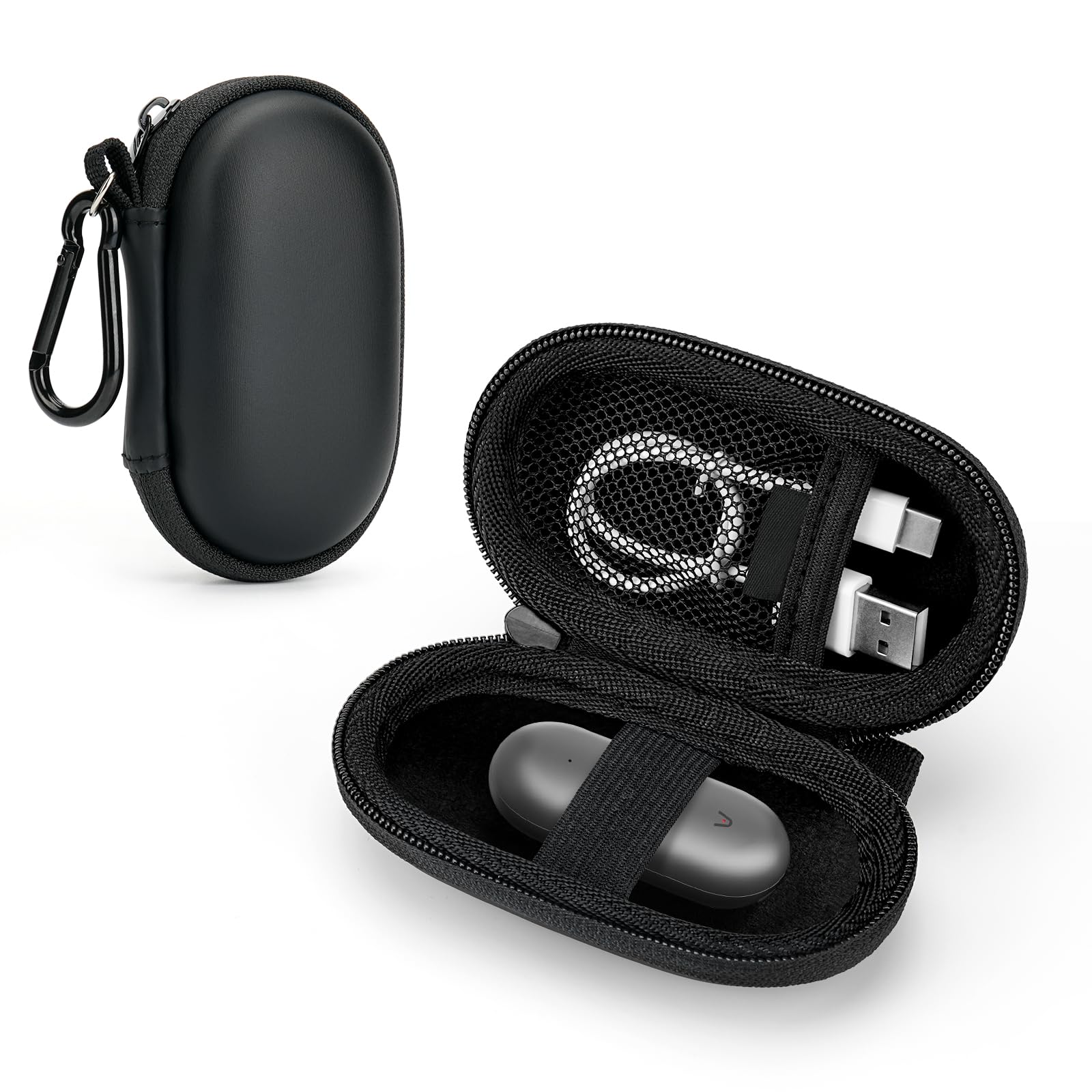 Hard Case for PLAUD NotePin/NotePin S AI Voice Recorder, Portable Protective Storage Bag for Digital Voice Recorder, Meeting/Airplane Travel Carrying Case Bag