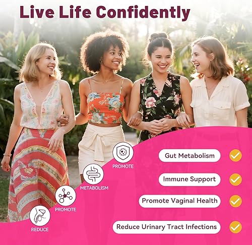 Miniatura 3 de House of Nutrition Polvo probiótico para mujeres, 13 cepas, 12 mil millones de UFC, probióticos para mujeres, salud vaginal, equilibrio de pH,