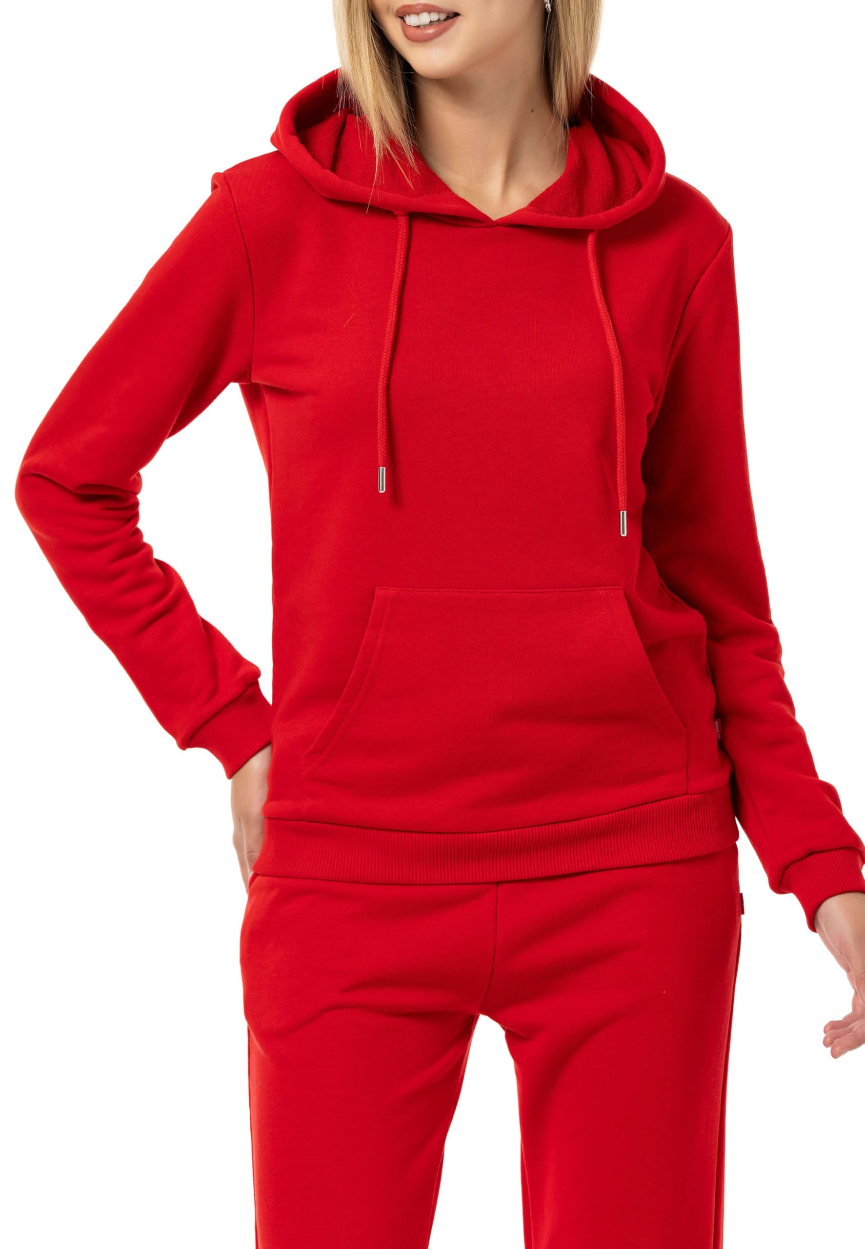 Red Bridge damska bluza z kapturem bluza z kapturem sweter Premium Basic czerwony XXL, czerwony, XXL