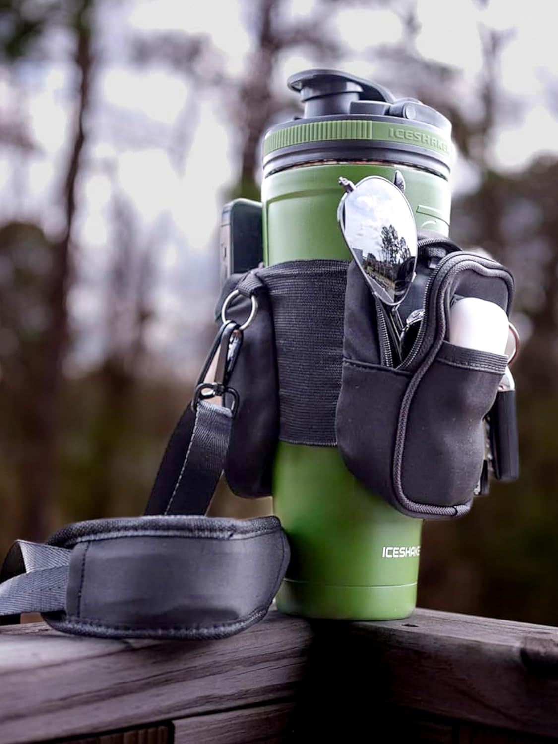 Bottle Caddy™ - The Original Water Bottle Pouch with a Wallet and Phone Holder, ideal for Gym Lovers, Hydro Enthusiasts, Hikers, and Athletes. The Best Water Bottle Accessories for Reusable Bottles - Image 5