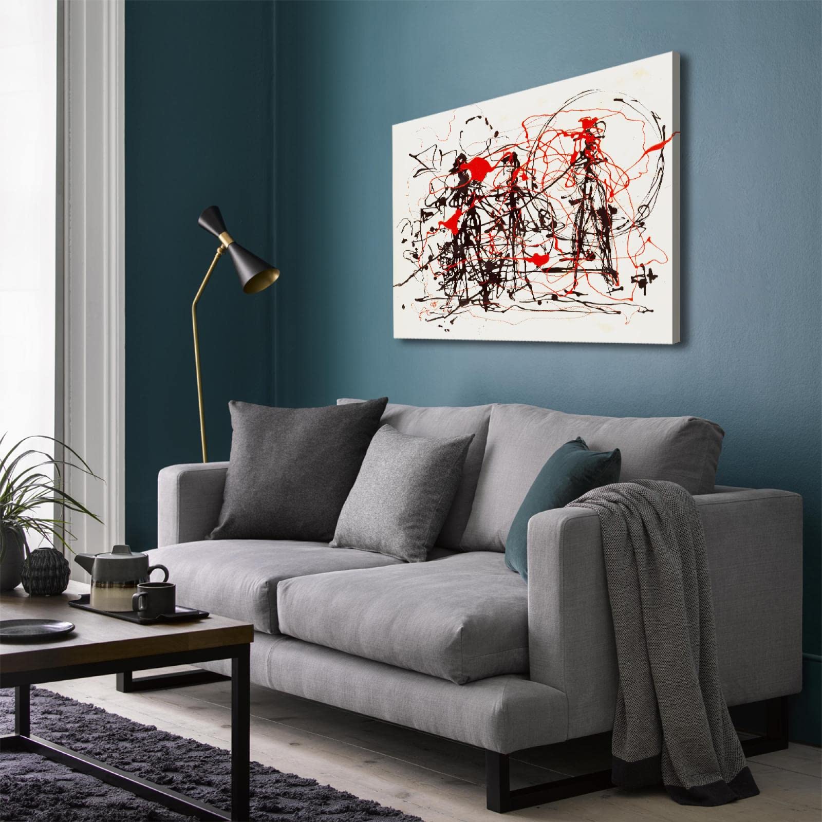 Amazon.co.jp: ジャクソン・ポロック《ナンバー6》抽象的な