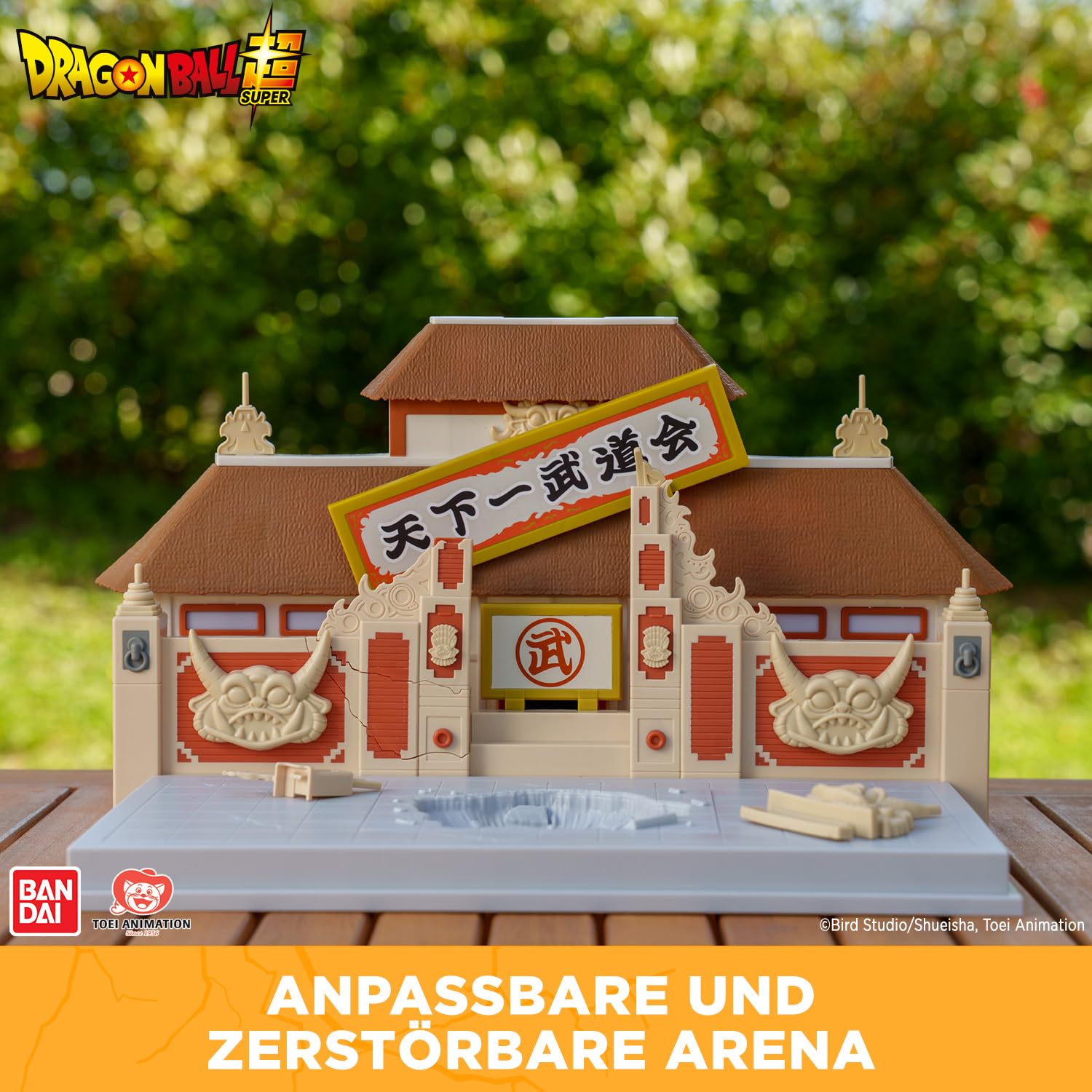 BANDAI - Dragon Ball Super - Tenkaichi Budokai Arena - Weltmeisterschaft der Kampfkünste - Diorama für Dragon Ball Figuren, Offizielle Kampfarena - Spielzeug ab 4 Jahren - 36790