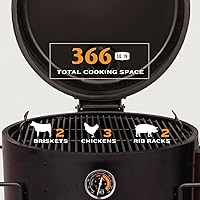 Vista 7 de Oklahoma Joe's Bronco Pro Charcoal Steel Drum Smoker - 19202099