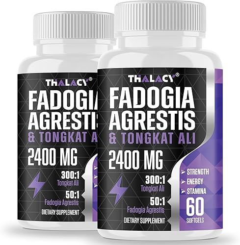 2400mg Fadogia Agrestis Tongkat Ali Suplemento - Fadogia Agrestis 1400mg y Tongkat Ali 1000mg Ultra Blend, máxima fuerza, masa muscular y