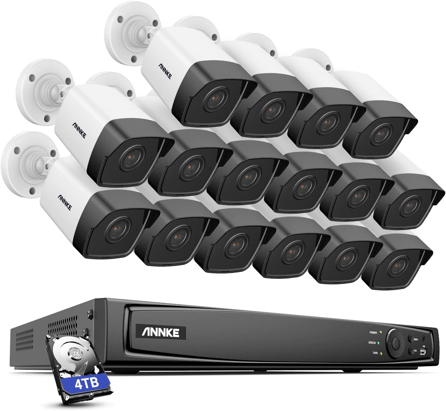 ANNKE 16CH 5MP Home Security Camera System with Color