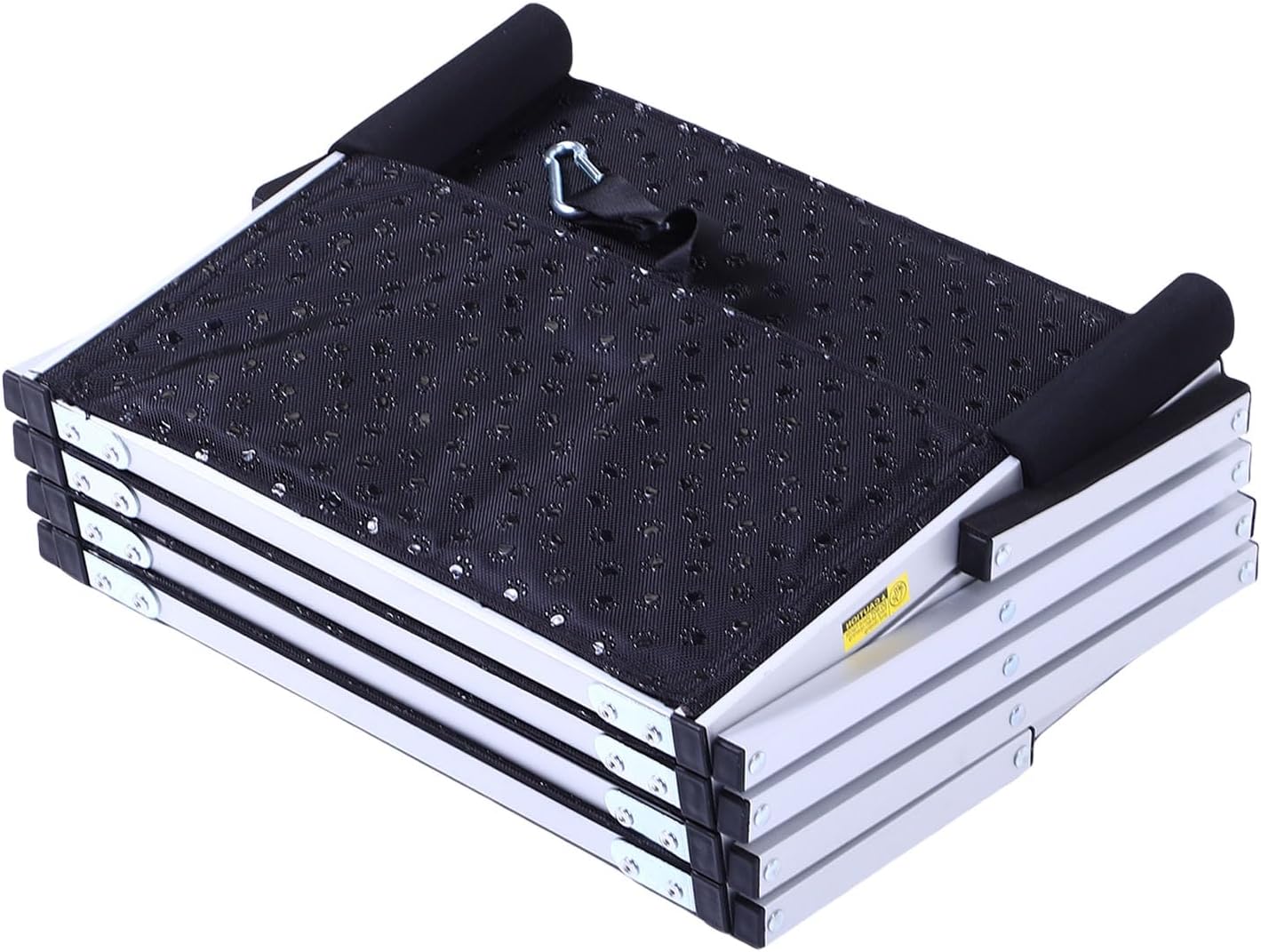 Aluminum Alloy 5 Step Dog Ramp Non Slip Finish Portable Foldable Dog Stair for SUV Truck Bed