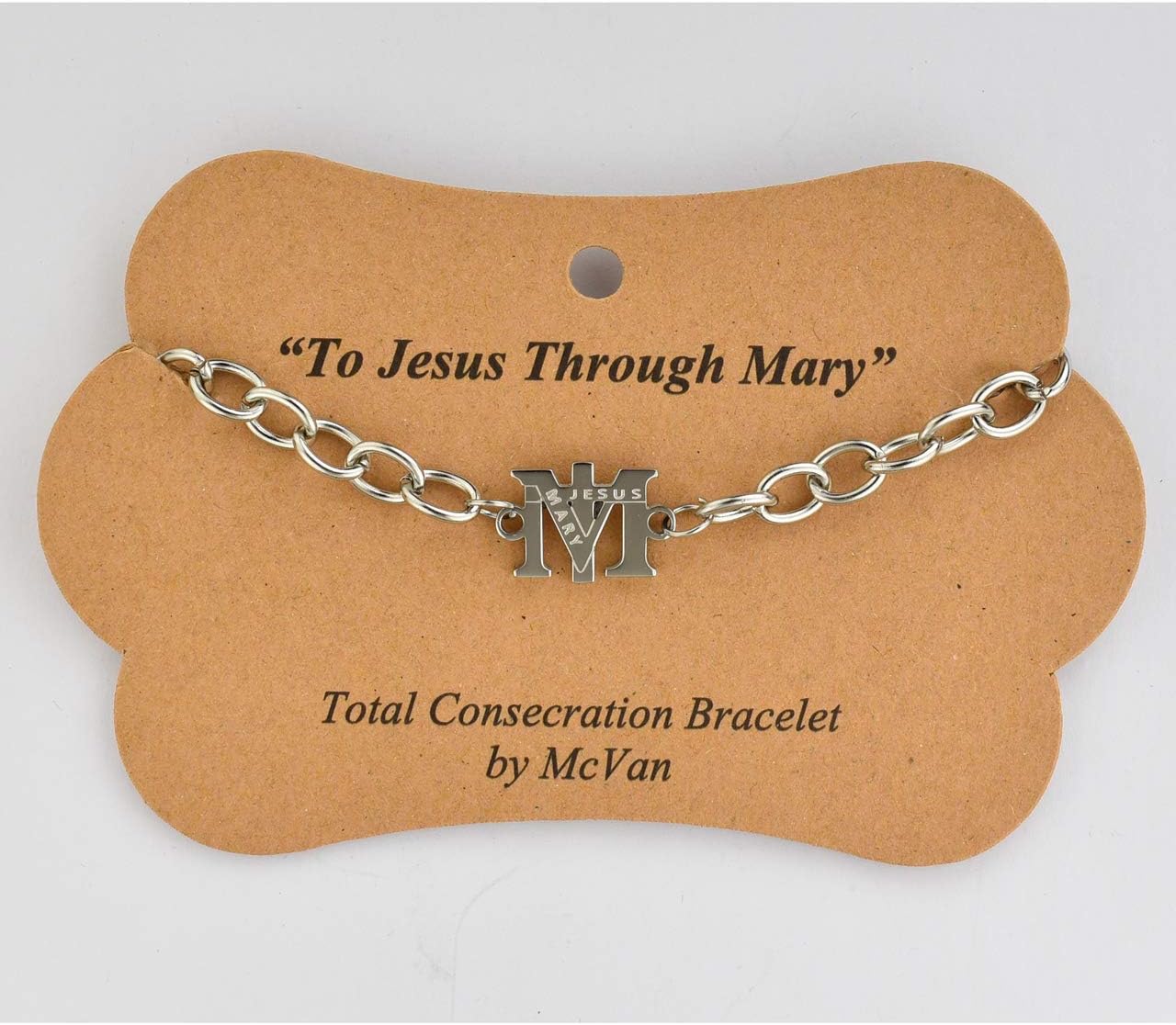 Hail Mary GiftsCatholic & Religious Men OR Womens 7.5 Total Consecration to ST. Mary Bracelet