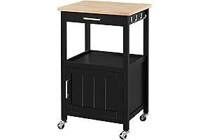 Yaheetech Small Kitchen Island on Wheels