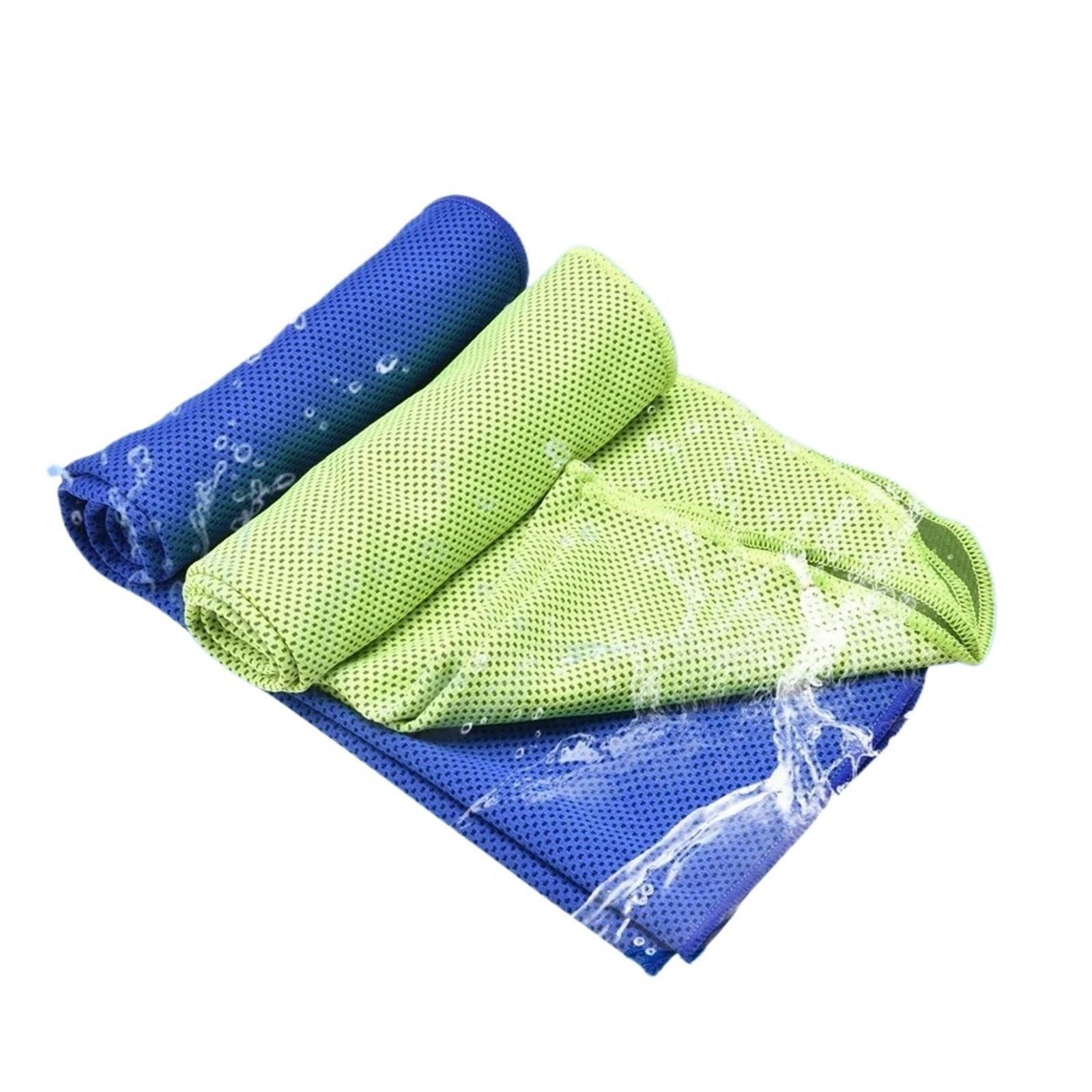 Serviette à soulagement instantané, Serviettes en Microfibre, Enveloppement du Cou, Chiffons glacés, Sport, Fitness, Camping, Cyclisme(10 pcs Mix)