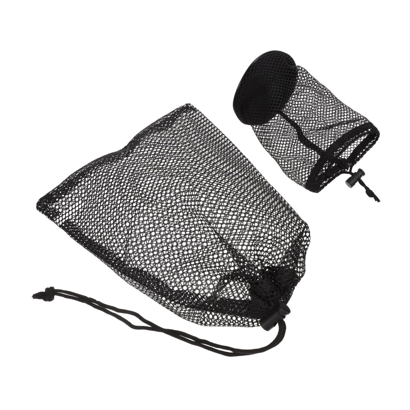 Gogogmee Golf Ball Storage Bag: 2pcs Mesh Pouch Drawstring for Golf Balls Ball Bag Organizer
