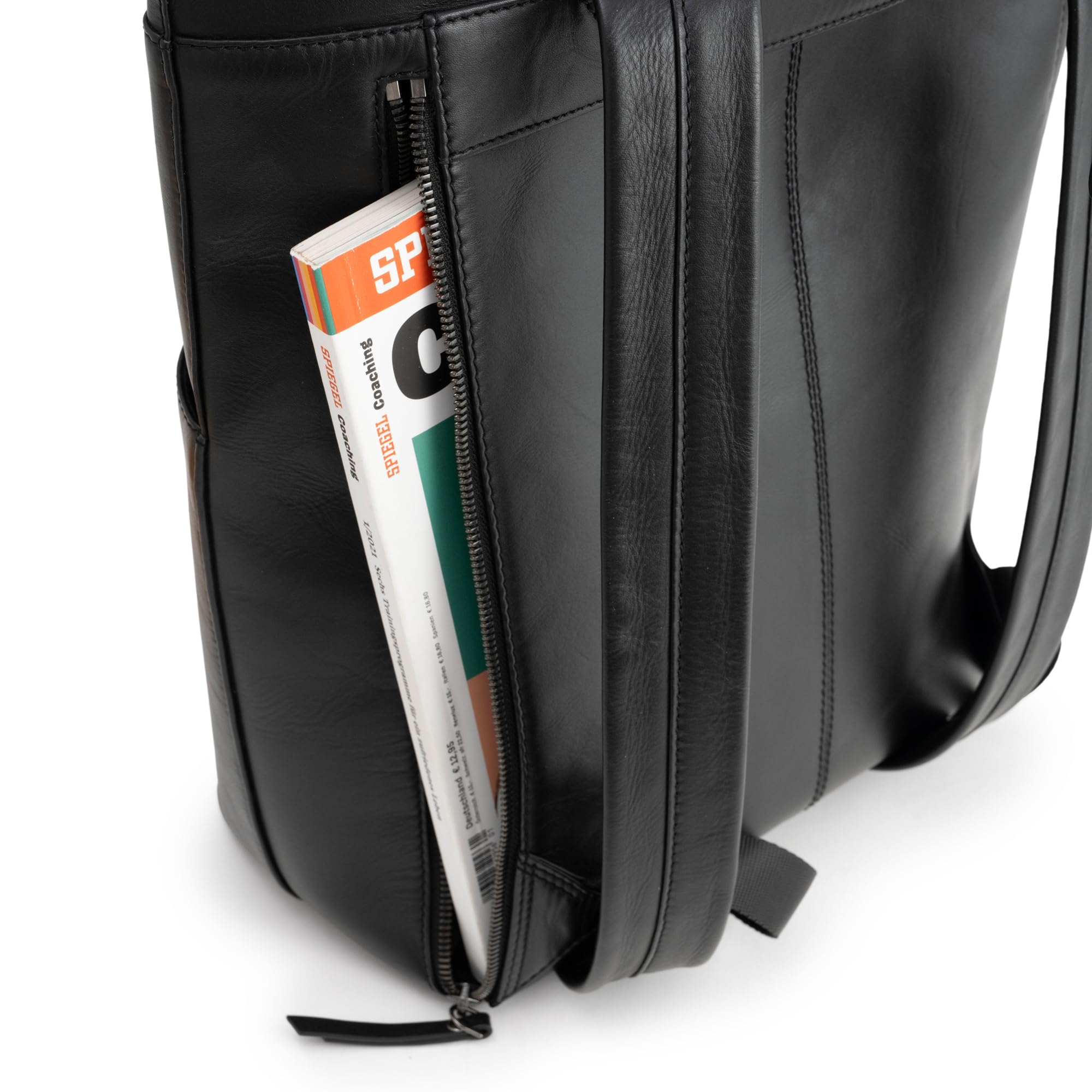 Berliner Bags Zaino Finn, Zaino Porta Laptop 14” Unisex, Rucksack Premium per Uomo e Donna – Nero