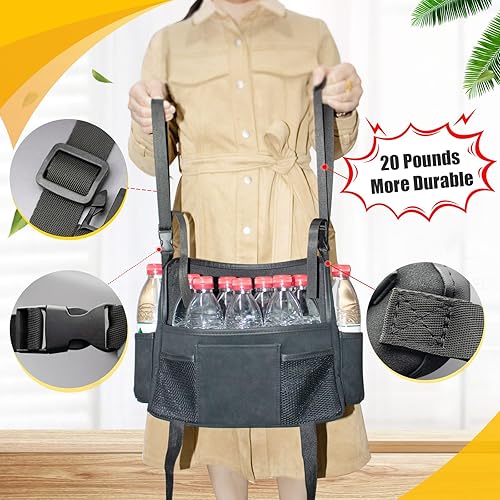 Miniatura 5 de Bolsa de almacenamiento de coche negra entre asientos, bolsa de almacenamiento de coche de gamuza de gran capacidad, 7 compartimentos, teléfono,