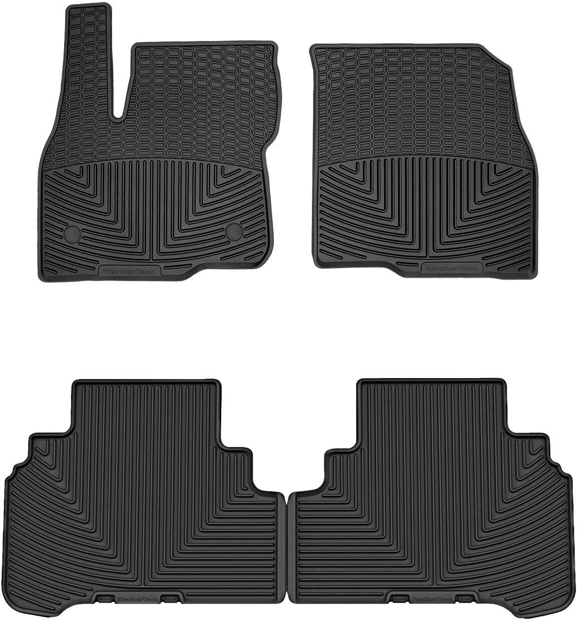 WeatherTech All-Weather Floor Mats for Chevrolet Bolt EV 1st & 2nd Row (W451-W452), Black