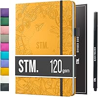 Vista 31 de Cuaderno de cuadrícula de puntos con viñetas Cuadernos diarios A5 para escritura personal, trabajo, mujeres papel grueso de 120gsm, tapa dura