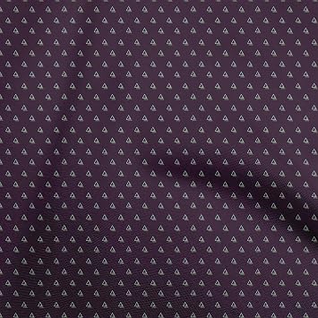 oneOone Rayon Dark Gray Fabric Geometric Craft Projects Decor Fabric Printed by The Yard 56 Inch Wide