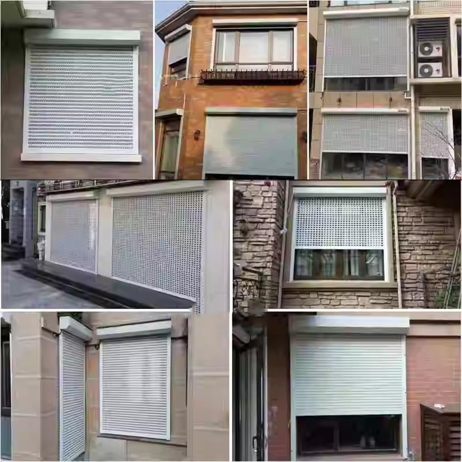 Store de sécurité motorisé en aluminium avec télécommande, idéal pour les entrées d'ascenseur, 120 x 100 cm, solution sûre et résistante au vol