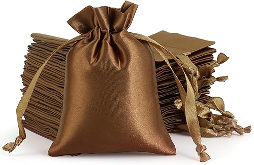 Miniatura 9 de Tapleap Bolsas de regalo de tela de satén verde de 6 x 9 pulgadas, bolsas de joyería, bodas, bolsas de regalo de graduación con cordón para baby