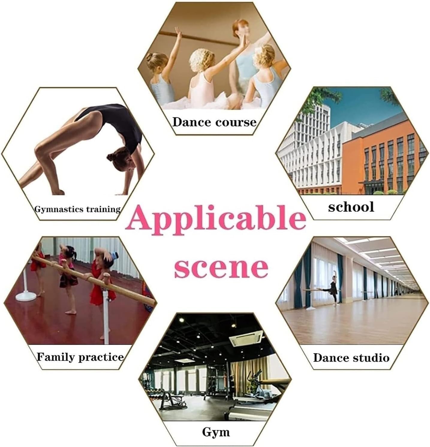 Ballet Pole Height Adjustable Independent Portable Dance Pole, Suitable for Home Or Studio, Adult and Children's Anti Slip Training Pole