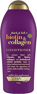 OGX Thick & Full + Biotin & Collagen Conditioner, Salon Size, 25.4 Fl Oz