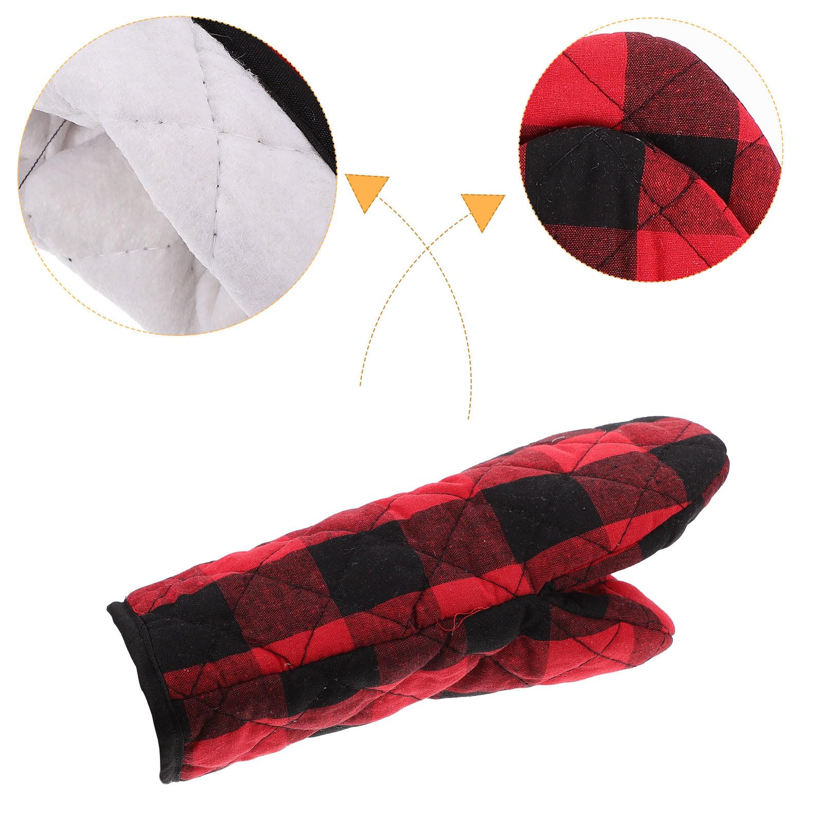 Didiseaon 3 Ensembles Tapis Cuisine Noir en Polyester Coton, Antidérapant