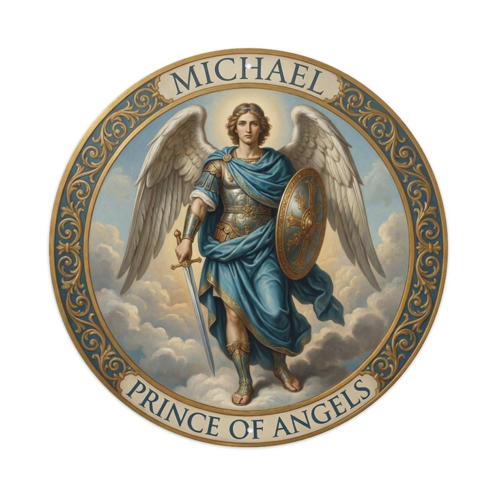 Faith Prince of Angels St Michael Archangel Metal Tin Sign
