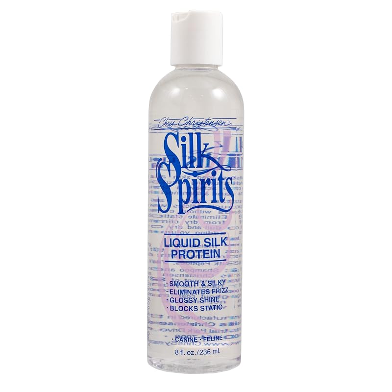 Condicionador Líquido com Proteína de Seda para Cães e Gatos Chris Christensen Silk Spirits 240 mL