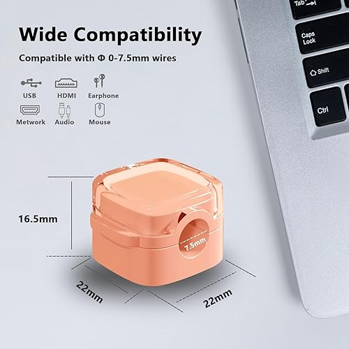 Miniatura 3 de Organizador de cables, organizador de clip, clip magnético para alambre, soporte de alambre autoadhesivo debajo del escritorio, gestión de cables,