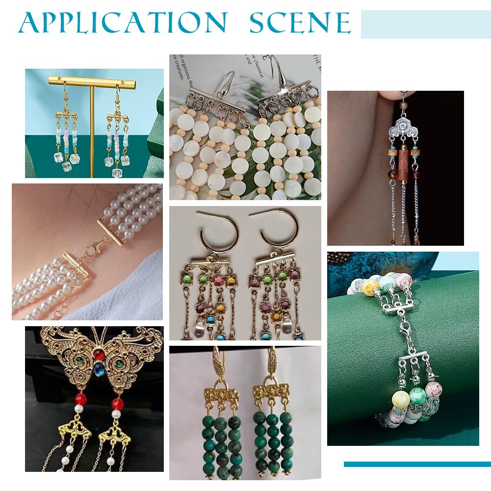 Chiusure A Scatto Magnetiche Per Braccialetti E Collane - 12 Pezzi, 3 Colori, 3 E 5 Fili - Foto 5