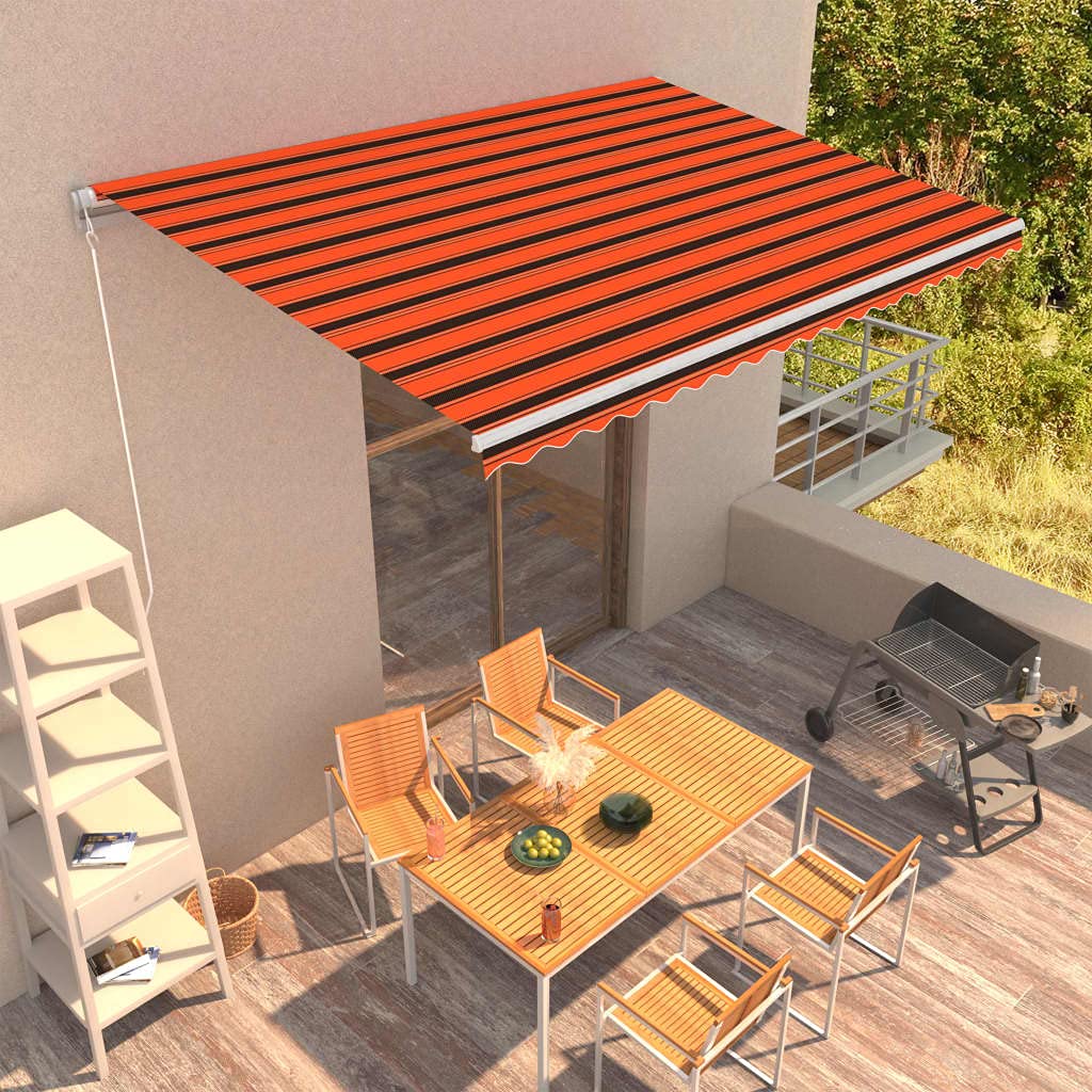 Auvent de balcon réglable manuellement pour se protéger du soleil en été