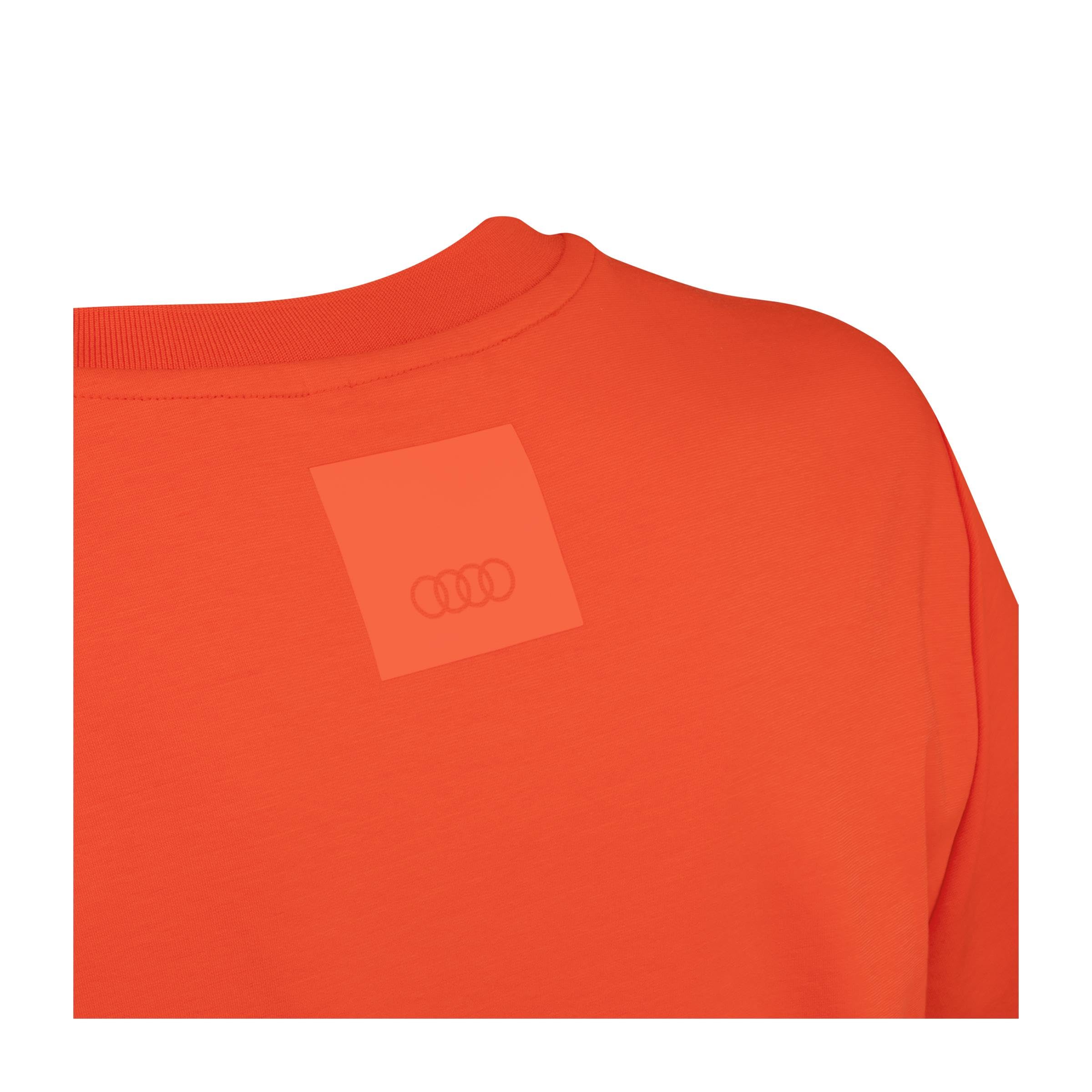 Audi Collection Audi T-Shirt, Herren, Orange Audi T-Shirt Homme Orange Sport Coton Bio Polyester Spandex Mélange XXL Homme (Lot de 1)