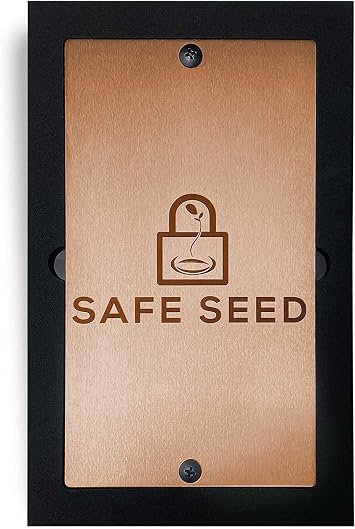 Crypto Recovery Passphrase Metal Book Copper Edition W/Stamp Kit & Custom Case Secure 12-25 Word Seed Phrase Hardware Wallet