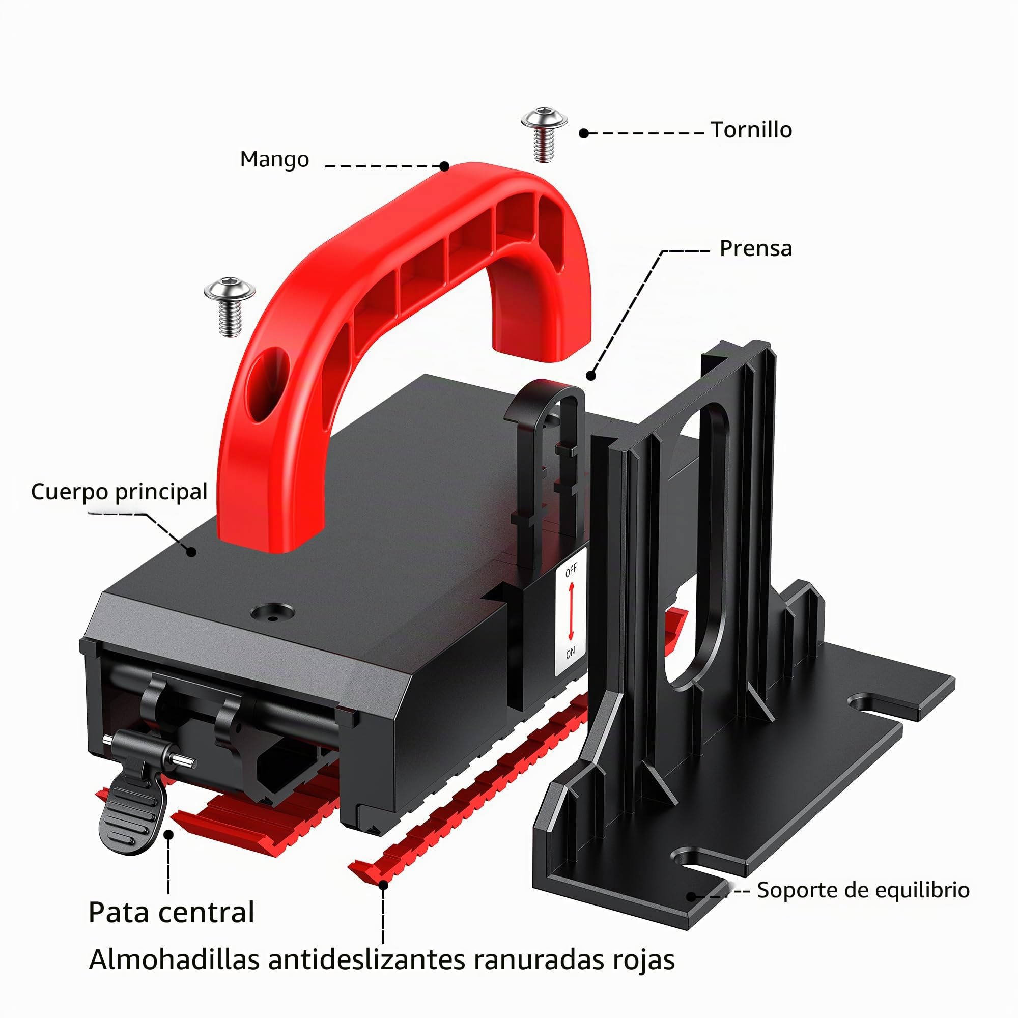 Bloque de empuje de seguridad de madera para sierra de mesa Pemedor, sierra circular, sierra de inglete, sierra de banda, estable y seguro