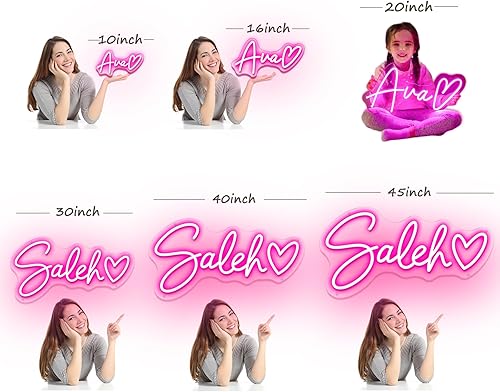 Miniatura 3 de OBTAIN Letreros de Neón Personalizados, Letrero de Neón Personalizable para Decoración de Pared, Letrero de Neón Personalizado para Boda Fiesta de