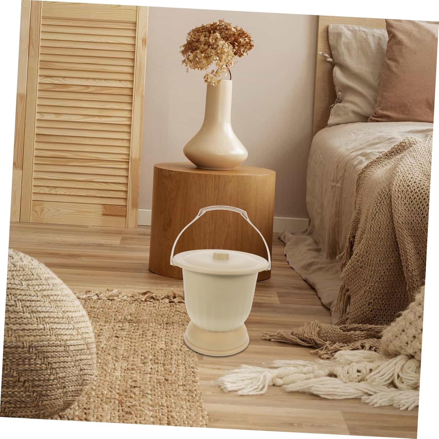 Chamber Pot Cover Maternity Spittoon Urine Pot Bedpan Urine Bucket Easy Wash Material