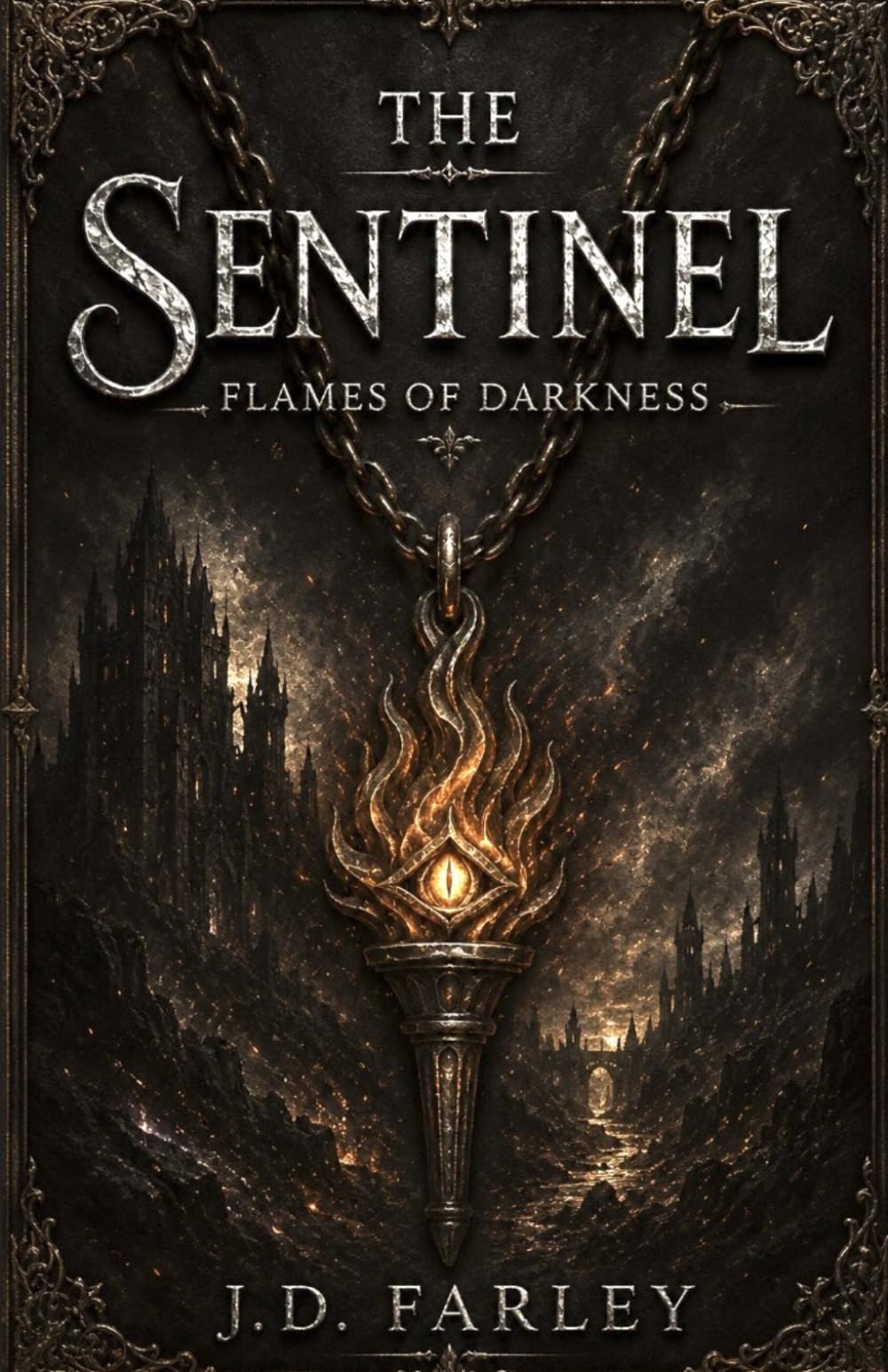 The Sentinel Flames of Darkness: (Grimdark Epic Action Fantasy, Book 2 of The Sentinel Series)