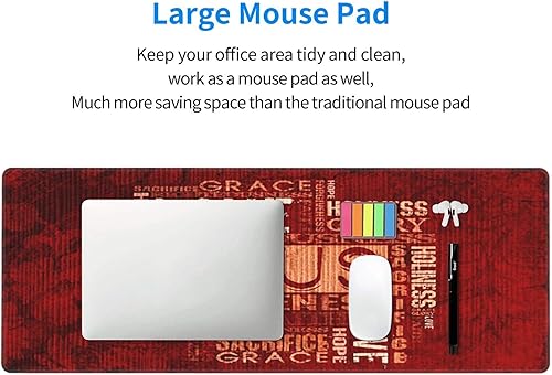 Miniatura 7 de Alfombrilla grande para mouse Jesús religioso extendido para juegos con bordes cosidos, computadora portátil, teclado, mouse, alfombrilla de