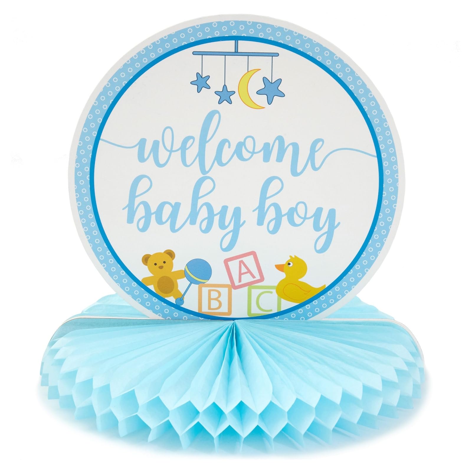 Centros De Mesa Para Baby Shower En Blanco Y Amarillo