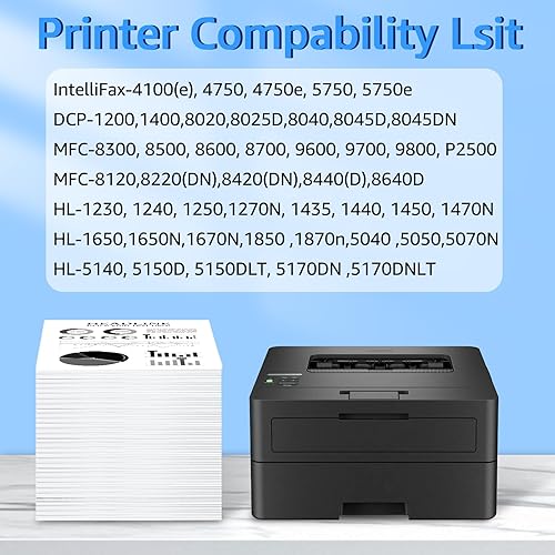 Miniatura 2 de NineLeaf Cartucho de tóner compatible y unidad de tambor para TN560 TN460 TN570 y DR500 DR510 DR400 para DCP-8020 D8025D HL-1650185050405050