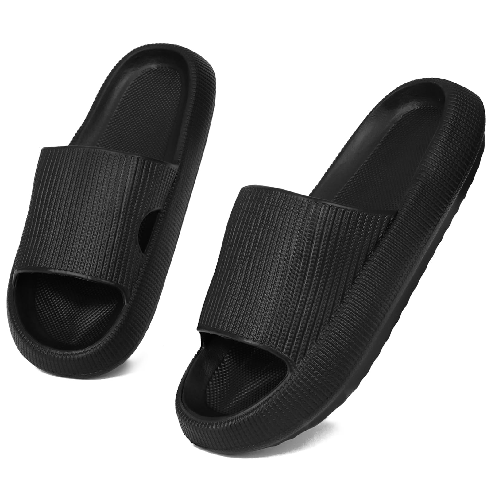 Geweo Ciabatte Nuvola Donna Uomo Comode Pantofole da Casa EVA Super Morbide Ciabatte Piscina Doccia Antiscivolo Slippers Asciugatura Rapida Sandali da Mare con Fibbie Regolabili Unisex